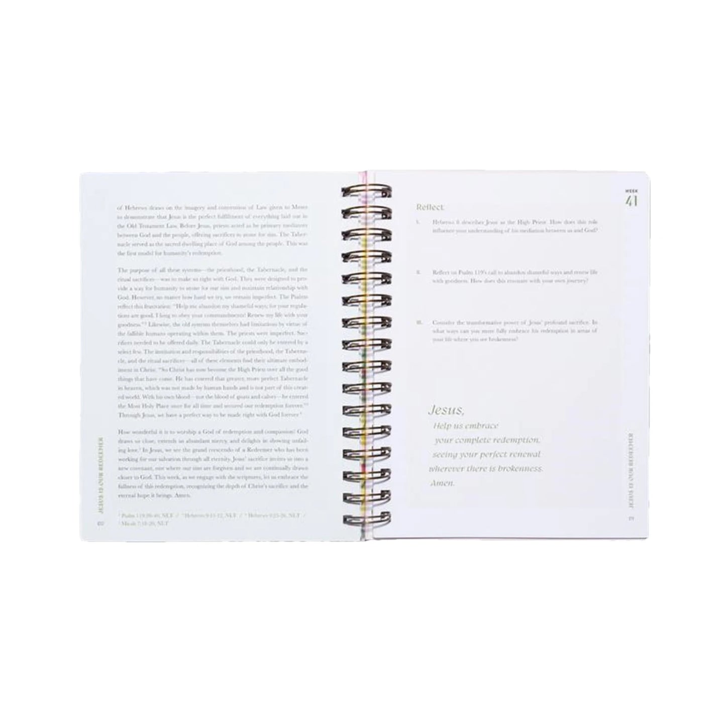 "A Beautiful Year In The Bible" 52-Week Christian Devotional Journal & Scripture Reading Plan