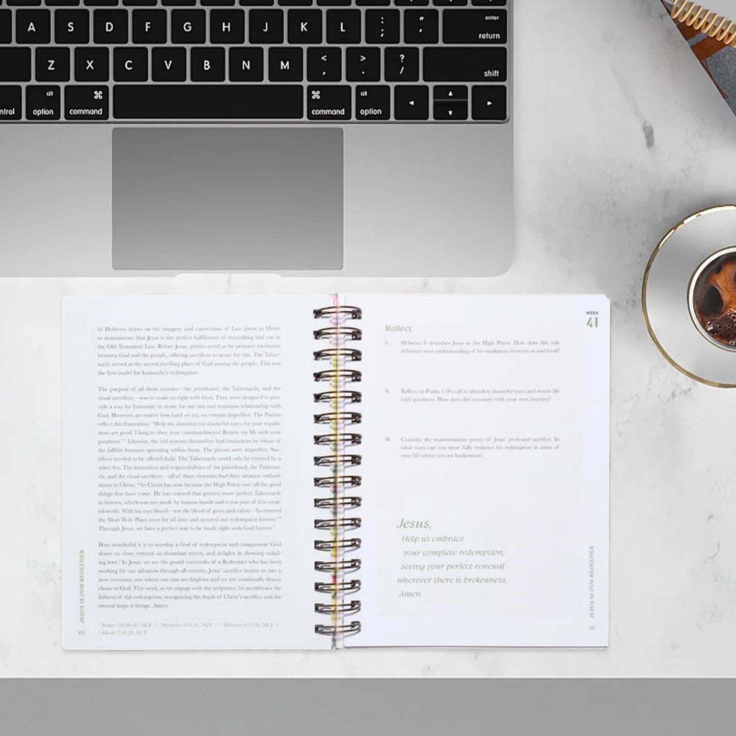 "A Beautiful Year In The Bible" 52-Week Christian Devotional Journal & Scripture Reading Plan