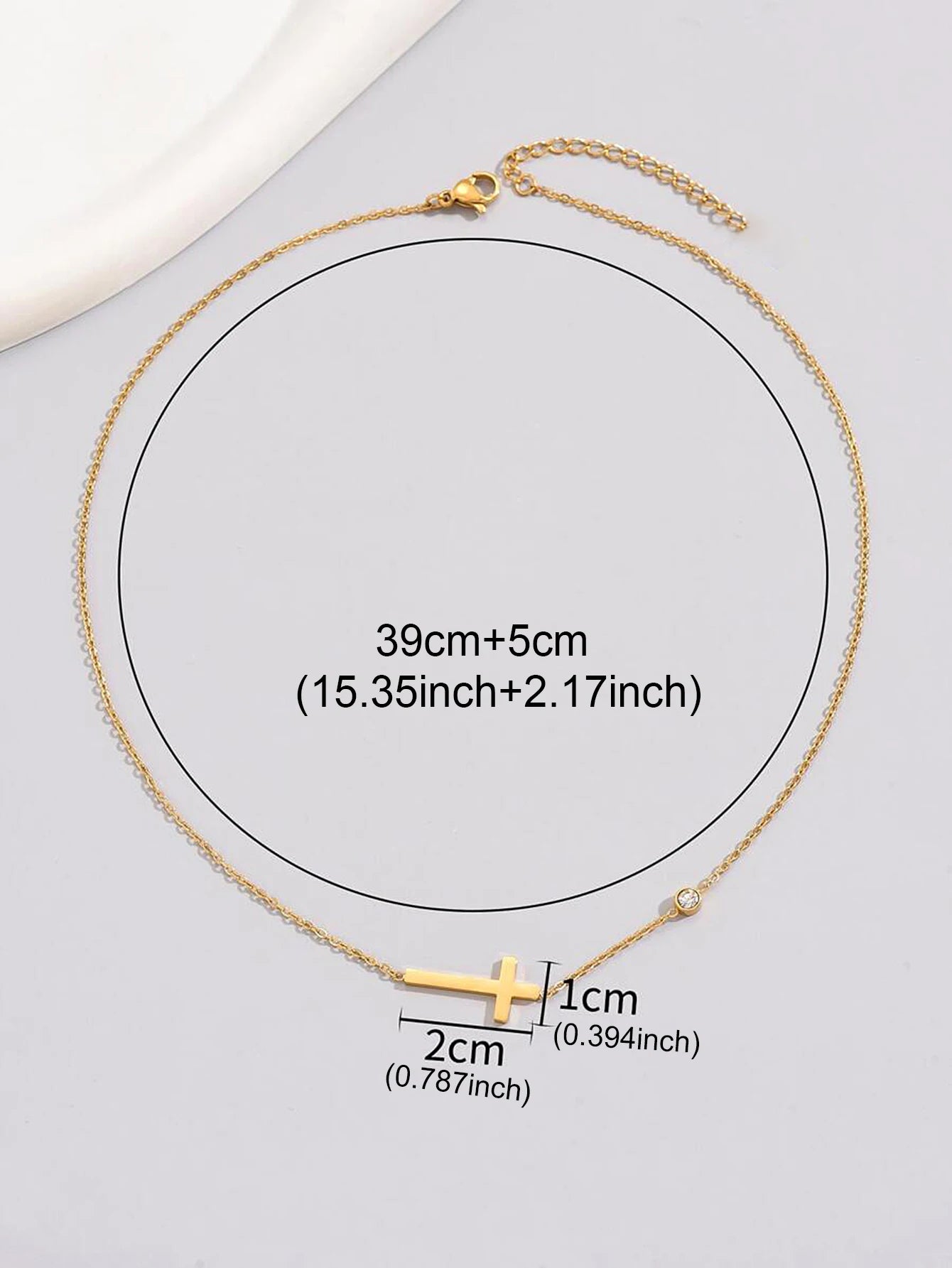 Stainless Steel Cross Pendant Necklace - Faith Meets Shine