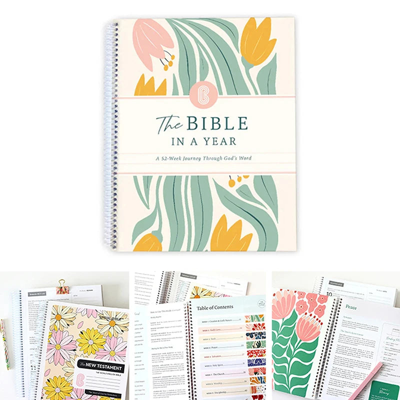"The Bible in a Year" 52-Week Daily Devotional Journal & Scripture Reading Plan