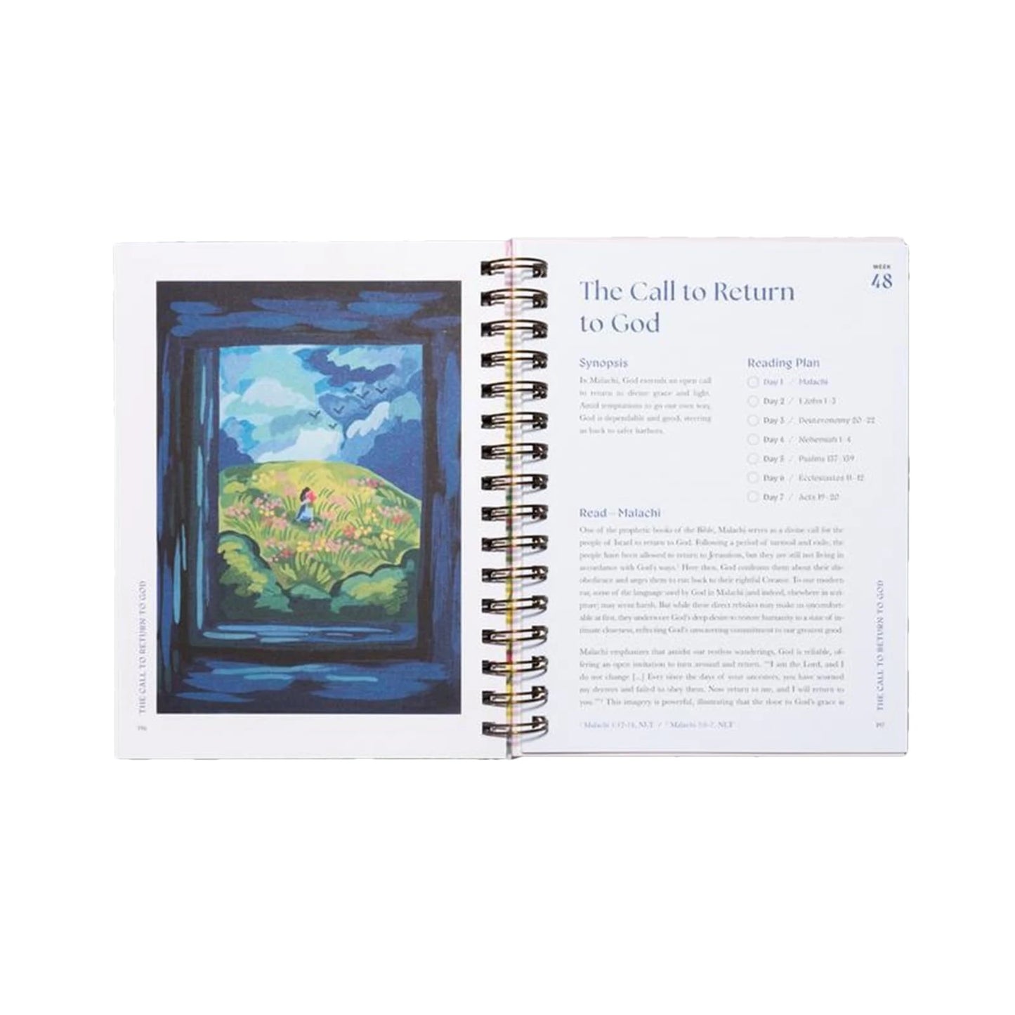 "A Beautiful Year In The Bible" 52-Week Christian Devotional Journal & Scripture Reading Plan