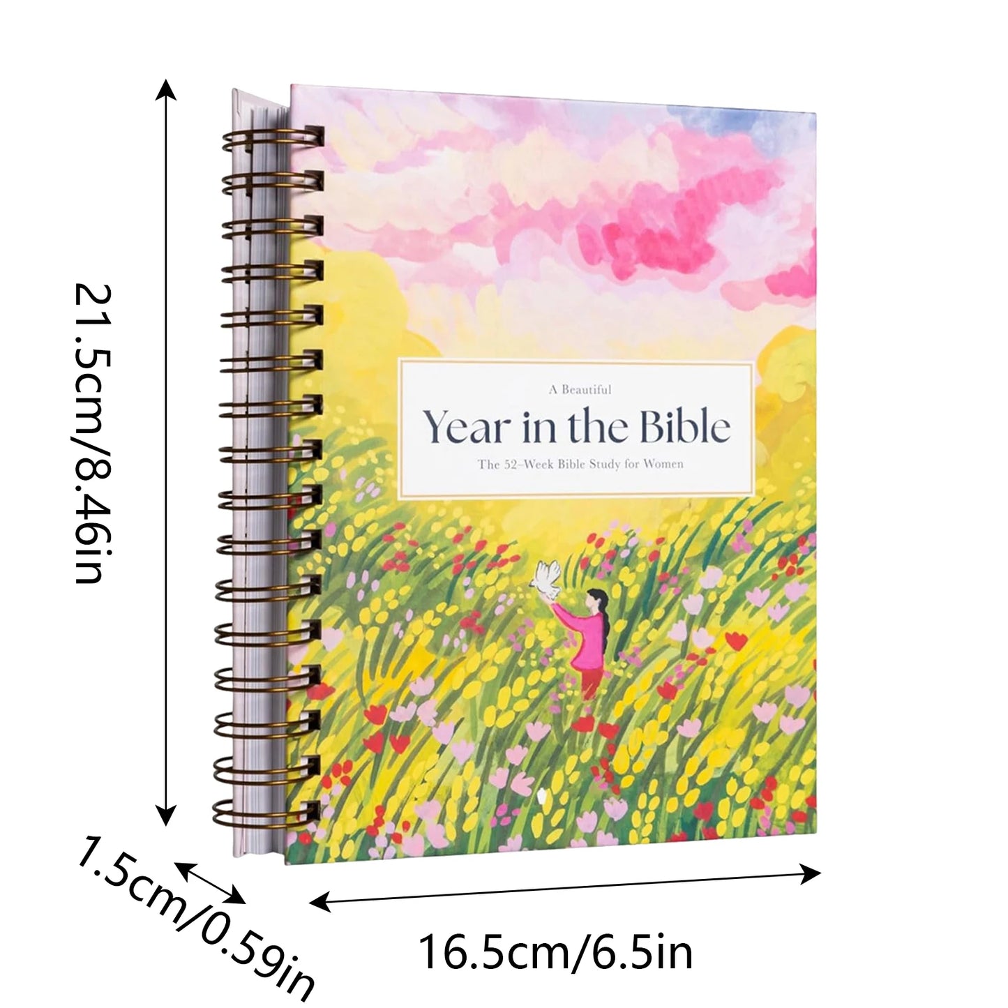"A Beautiful Year In The Bible" 52-Week Christian Devotional Journal & Scripture Reading Plan