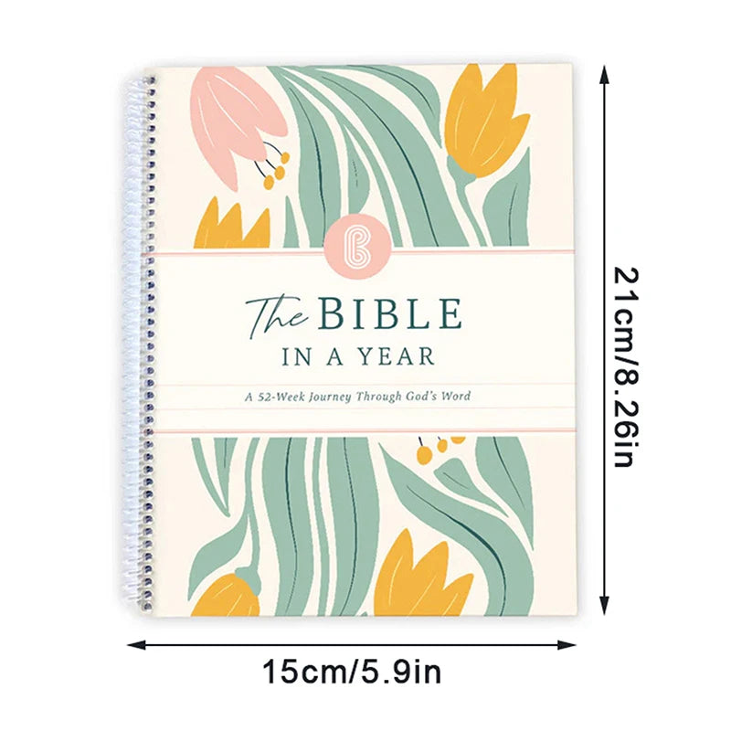 "The Bible in a Year" 52-Week Daily Devotional Journal & Scripture Reading Plan