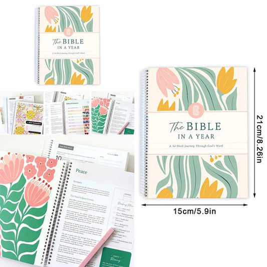 "The Bible in a Year" 52-Week Daily Devotional Journal & Scripture Reading Plan